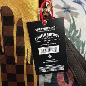Limited Edition Sprayground Paris Paint CLUTCH Bag